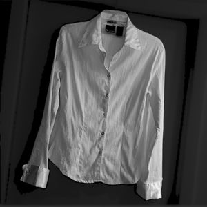 DCC Cream Collared Button down ribbed shirt